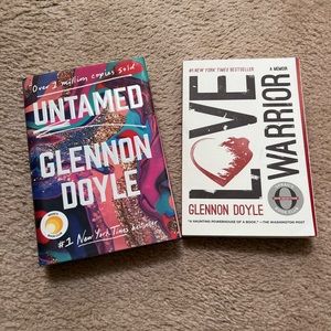 2 books for $5: Warrior by Glennon Doyle” and  “Untamed by Glennon Doyle”.